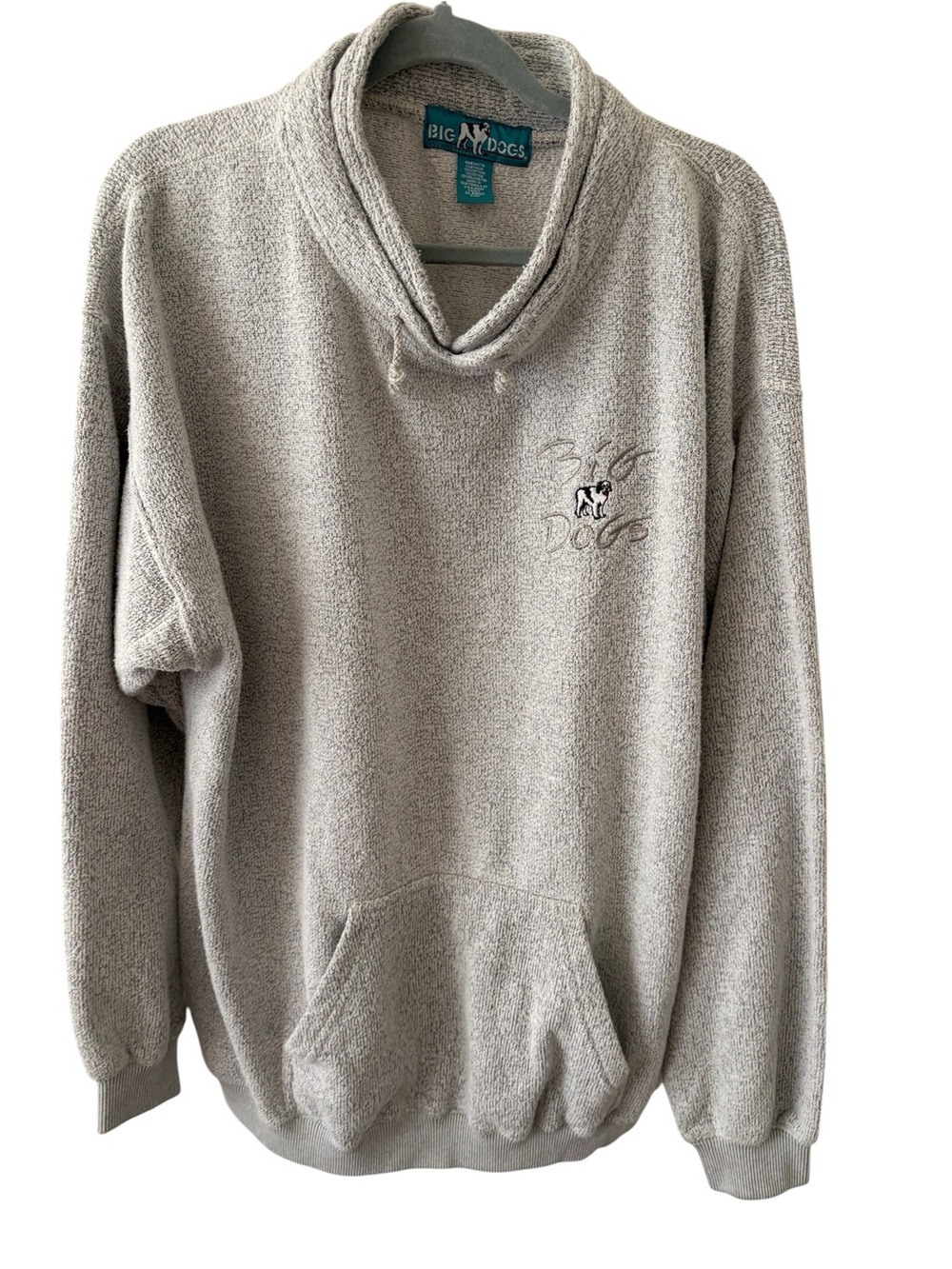 Big Dogs Logo Plush Fleece Pullover Cotton size XL